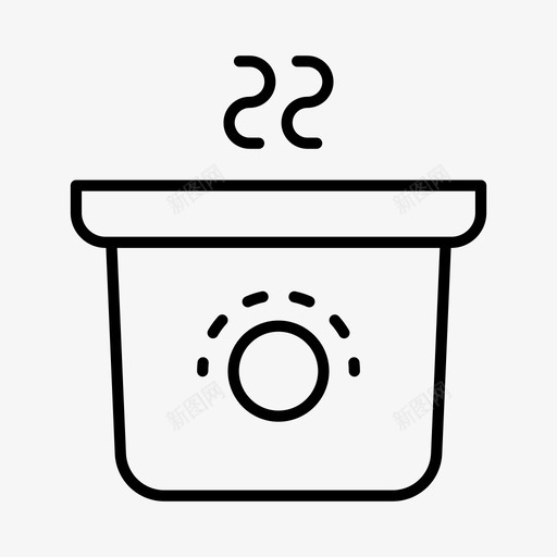 慢煲电器烘焙svg_新图网 https://ixintu.com 慢煲 电器 烘焙 烹饪 食物 备餐