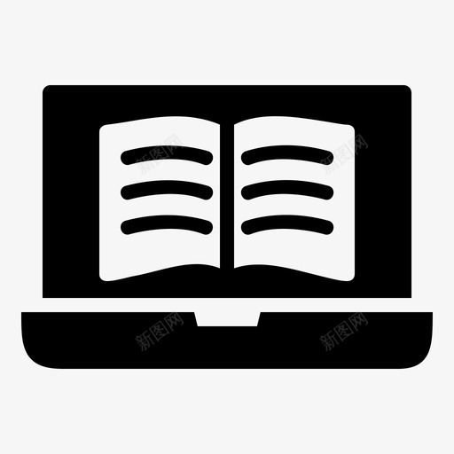 数字图书课程学习svg_新图网 https://ixintu.com 数字图书 课程学习 在线 在线学习