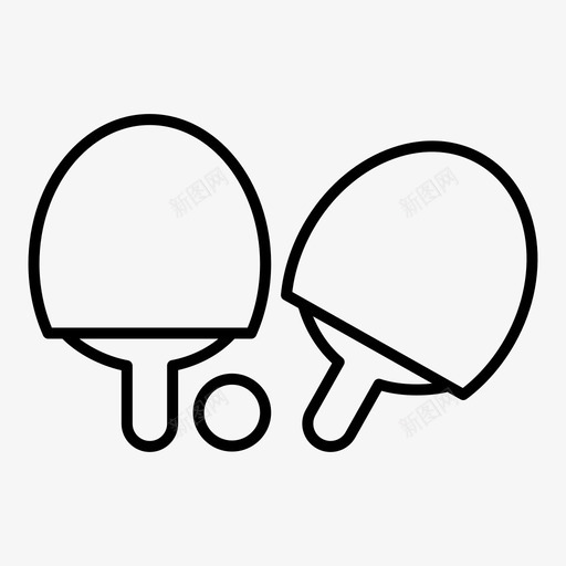 网球拍健康运动svg_新图网 https://ixintu.com 网球拍 健康 运动