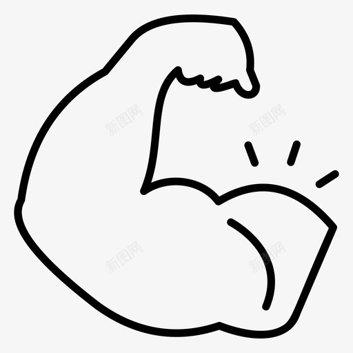 肱二头肌健身肌肉svg_新图网 https://ixintu.com 肌肉 手臂 二头肌 健身 强壮 壮的 一套 运动 轮廓 矢量 矢量图