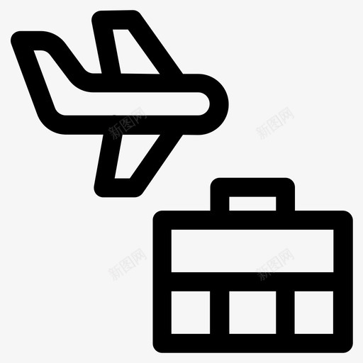 度假飞机休息室svg_新图网 https://ixintu.com 度假 飞机 休息室 行李 放松 旅行