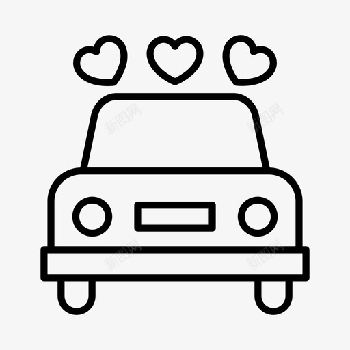 婚车庆典订婚svg_新图网 https://ixintu.com 婚车 庆典 订婚 结婚 情人节
