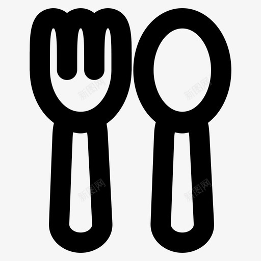 婴儿匙餐具食物svg_新图网 https://ixintu.com 婴儿 餐具 食物 叉子
