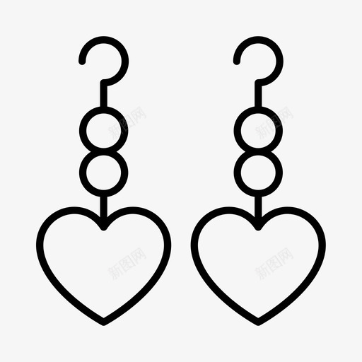 耳环订婚爱情svg_新图网 https://ixintu.com 耳环 订婚 爱情 婚姻 浪漫婚礼