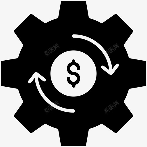 赚钱财务管理赚钱图svg_新图网 https://ixintu.com 赚钱 财务管理 博客 资金流 区块 图标 集合