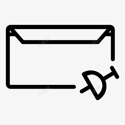 pin消息聊天信件svg_新图网 https://ixintu.com 消息 聊天 信件 邮件