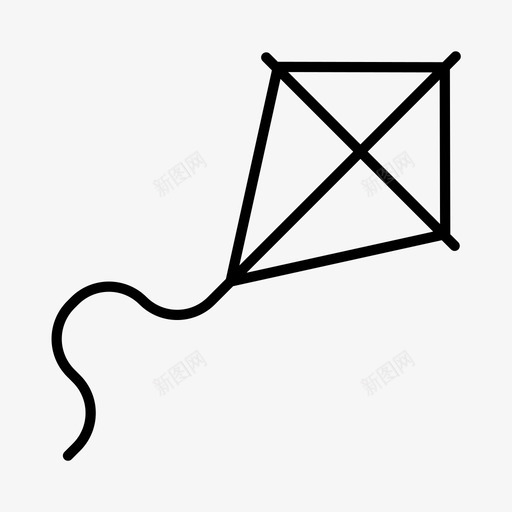 春天气候风筝svg_新图网 https://ixintu.com 春天 气候 风筝 户外 季节 天气
