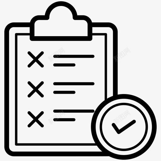 任务列表检查表库存svg_新图网 https://ixintu.com 列表 任务 检查表 库存 订单 众筹 业务 线图 图标 集合