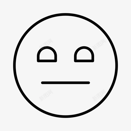 中性表情情绪svg_新图网 https://ixintu.com 表情 中性 情绪 面孔