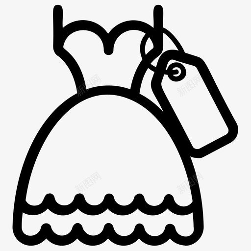 采购产品礼服喇叭连衣裙女士连衣裙svg_新图网 https://ixintu.com 购物 连衣裙 采购 产品 礼服 喇叭 女士 女装 商业 系列 图标