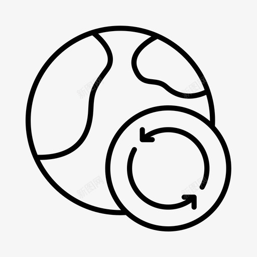 全球再循环再循环可持续性svg_新图网 https://ixintu.com 再循环 全球 可持续性 废物