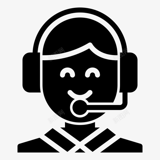 客户服务电子商务女孩svg_新图网 https://ixintu.com 客户服务 电子商务 女孩 支持