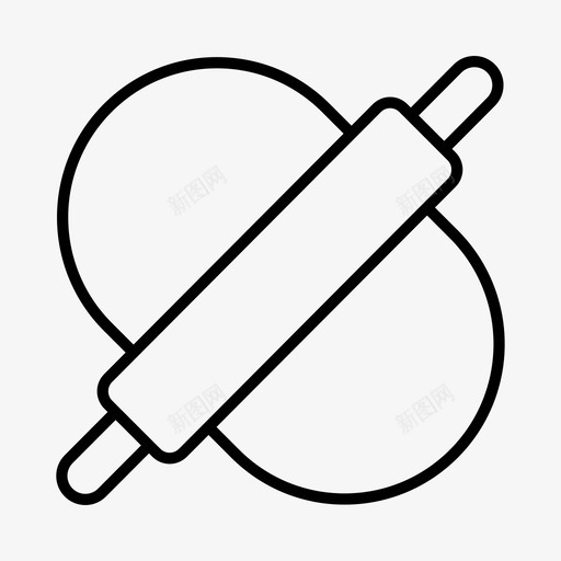 擀面杖面包师面包房svg_新图网 https://ixintu.com 擀面杖 面包师 面包房 面团 食品 糕点