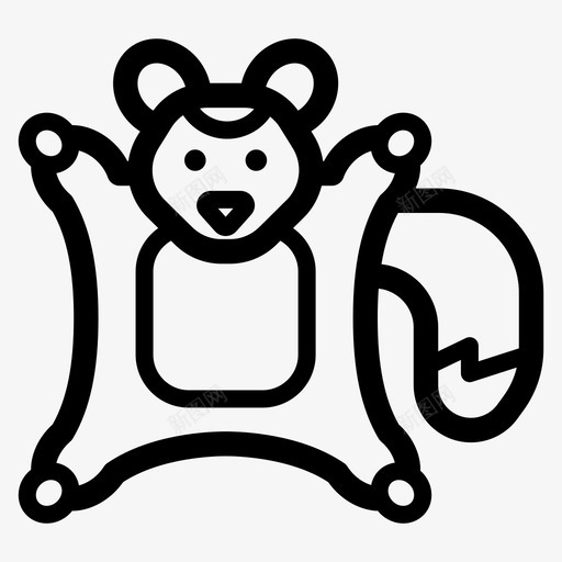 糖滑翔机哺乳动物有袋动物svg_新图网 https://ixintu.com 滑翔机 动物 哺乳动物 负鼠 王国