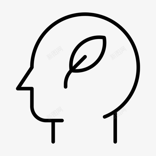 头生态叶svg_新图网 https://ixintu.com 生态 叶自然 自然 植物