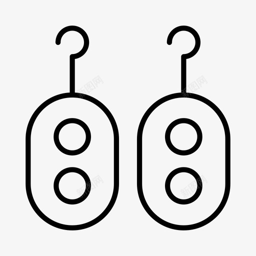 耳环配饰时装svg_新图网 https://ixintu.com 耳环 配饰 时装 珠宝 女士