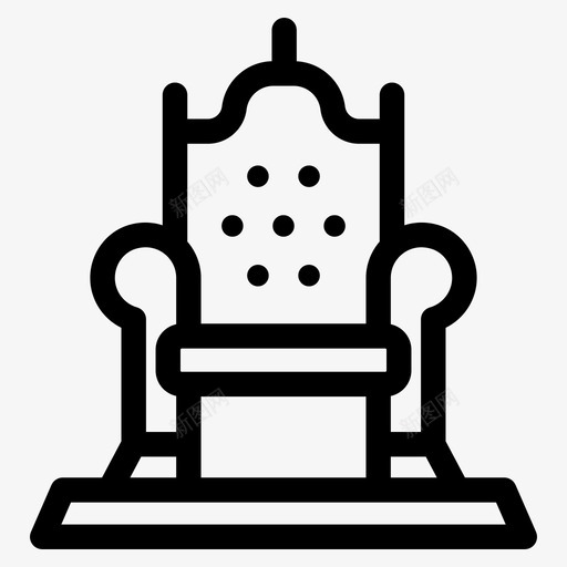 宝座扶手椅家具svg_新图网 https://ixintu.com 家具 宝座 扶手 尺子 家居装饰