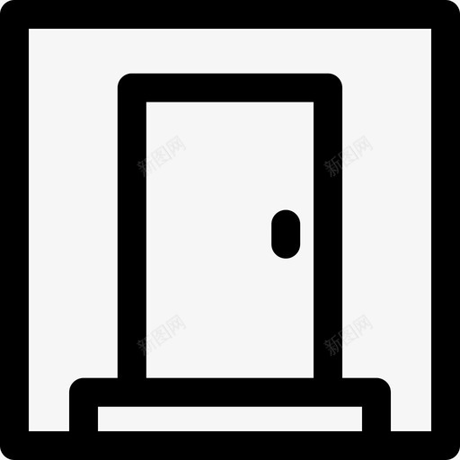 门进门前门svg_新图网 https://ixintu.com 进门 前门 内门 金属