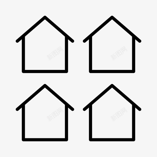住房社区社区服务svg_新图网 https://ixintu.com 社区 住房 社区服务 家庭 房子