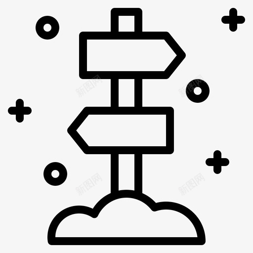 路标方向雪svg_新图网 https://ixintu.com 路标 方向 冬冬
