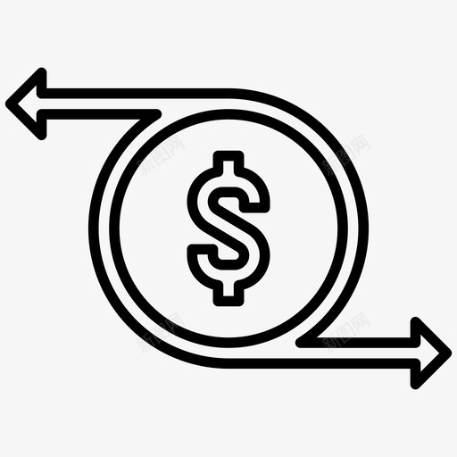 现金流财务资金svg_新图网 https://ixintu.com 资金 现金流 财务