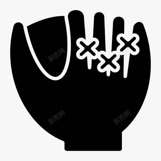 棒球手套守门员手套手保护svg_新图网 https://ixintu.com 手套 棒球 运动 守门员 保护 配件 运动器材 一套 实心 矢量 矢量图