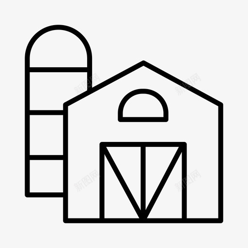 农场谷仓农家院svg_新图网 https://ixintu.com 农场 谷仓 农家院 农产品 筒仓