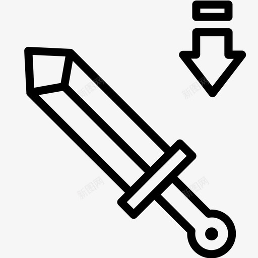 攻击减少下降游戏svg_新图网 https://ixintu.com 攻击 减少 游戏 下降 武器