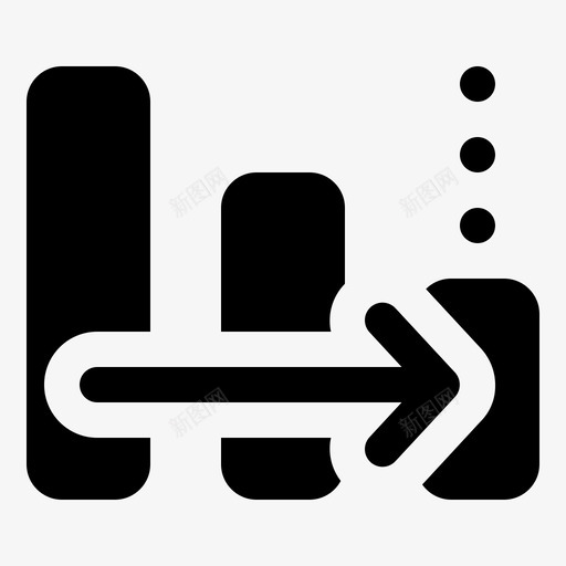 趋势下降分析箭头svg_新图网 https://ixintu.com 趋势 下降 分析 箭头 方向 图形 图示