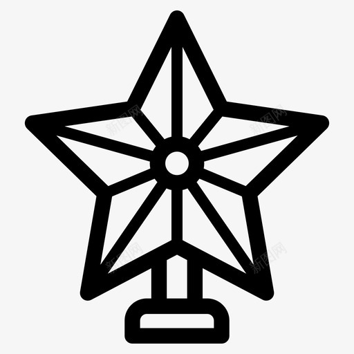 圣诞之星装饰装饰品svg_新图网 https://ixintu.com 圣诞 之星 装饰 装饰品 圣诞节 新年