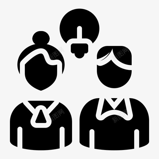 讨论合作想法svg_新图网 https://ixintu.com 讨论 合作 想法 解决方案 商业经济 符号