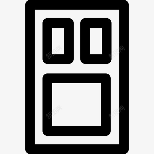 门进门前门svg_新图网 https://ixintu.com 进门 前门 内门 金属