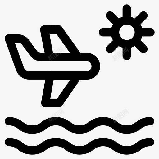 度假飞机休息室svg_新图网 https://ixintu.com 度假 飞机 休息室 放松 阳光 旅行