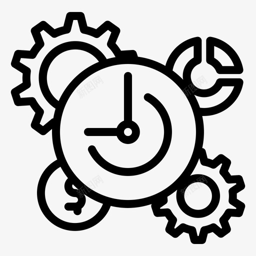 时间管理市场营销搜索引擎优化svg_新图网 https://ixintu.com 时间管理 搜索引擎 优化 市场营销 技术 网络