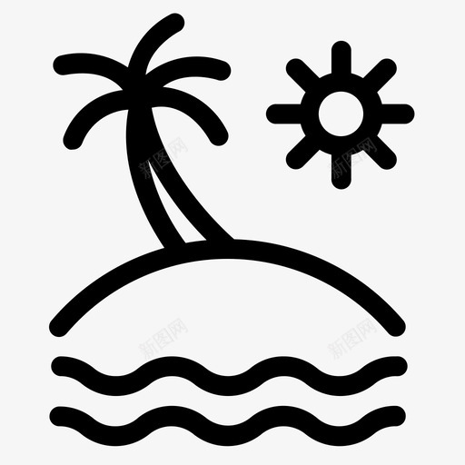 度假海岛休息室svg_新图网 https://ixintu.com 度假 海岛 休息室 放松 阳光 旅游