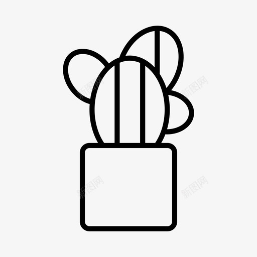 仙人掌绿色植物室内植物svg_新图网 https://ixintu.com 植物 仙人掌 绿色植物 室内 盆栽
