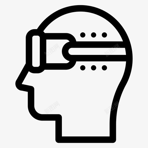 虚拟现实3d护目镜svg_新图网 https://ixintu.com 虚拟现实 护目镜 人工智能