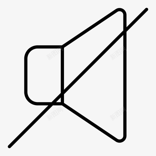 没有声音禁止svg_新图网 https://ixintu.com 没有 声音 禁止