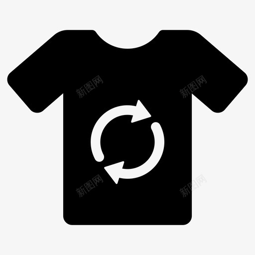 布回收服装可重复使用的衬衫svg_新图网 https://ixintu.com 回收 布回收 图标 字形 生态 使用 衬衫 用的 重复 服装 收集