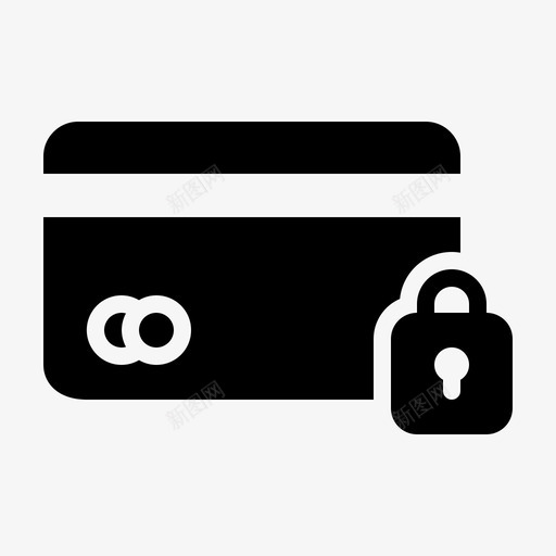 卡锁定信用卡借记卡svg_新图网 https://ixintu.com 锁定 信用卡 借记卡 商业 金融