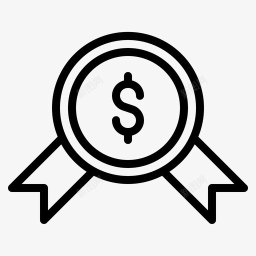 奖励业务奖章svg_新图网 https://ixintu.com 奖励 业务 奖章 金钱 策略