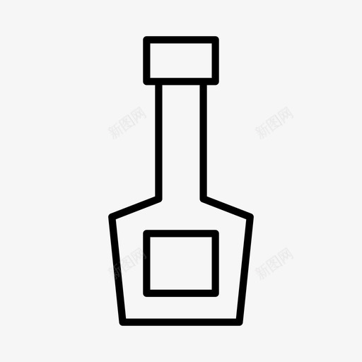 波旁威士忌酒精饮料svg_新图网 https://ixintu.com 饮料 瓶子 波旁 威士忌 酒精