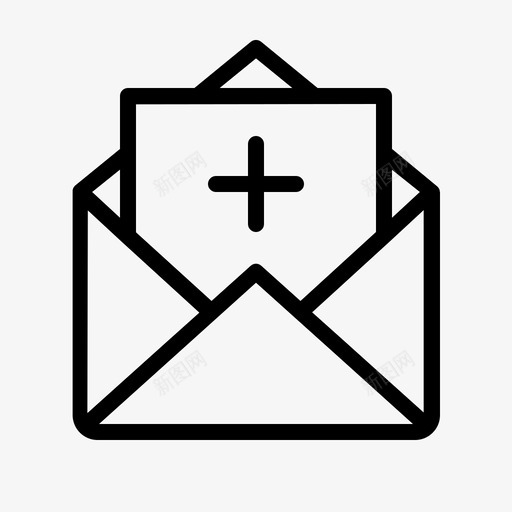 添加消息电子邮件新建svg_新图网 https://ixintu.com 添加 消息 电子邮件 新建