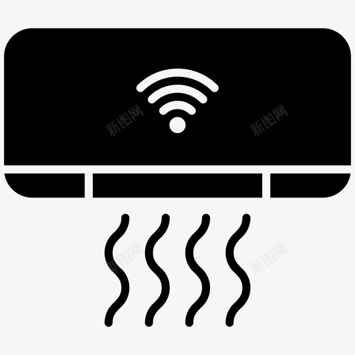 空调制冷电子svg_新图网 https://ixintu.com 空调 空调制冷 电子 智能家居