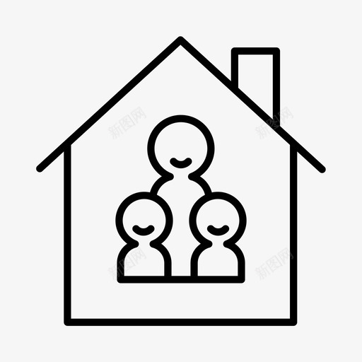 家庭社区邻里svg_新图网 https://ixintu.com 家庭 社区 邻里