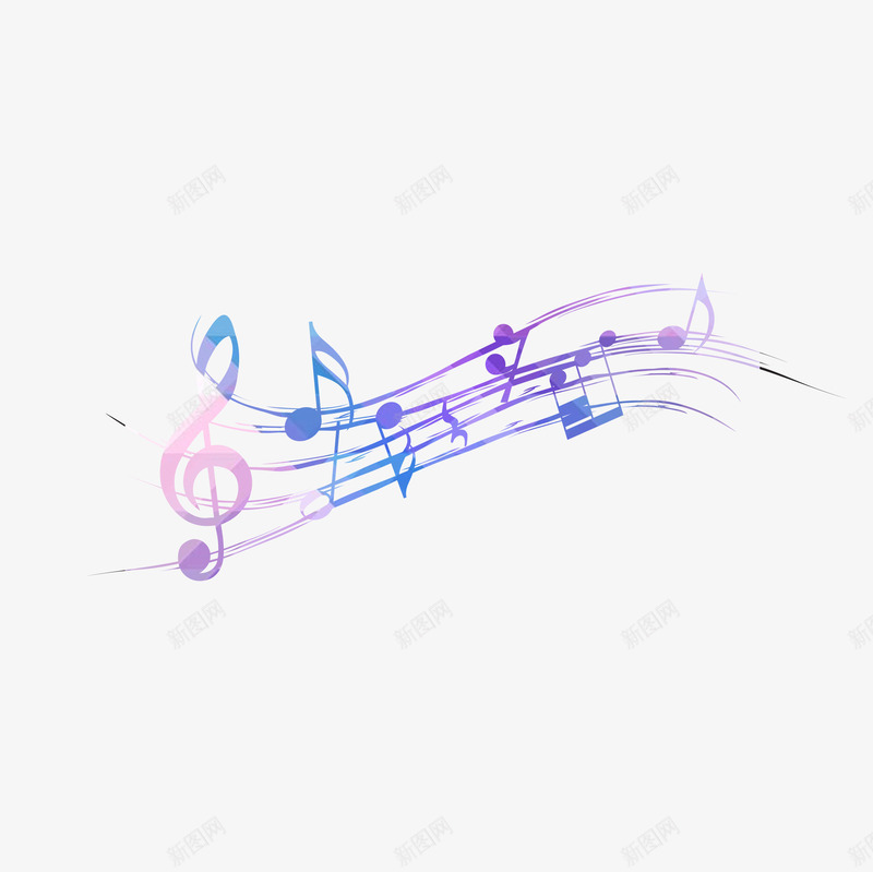 音乐符号恋蝶设计png免抠素材_新图网 https://ixintu.com 音乐 符号 恋蝶 设计