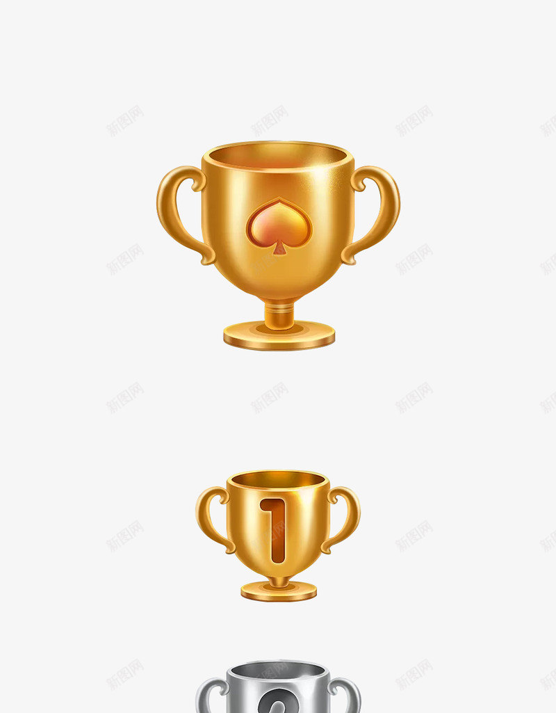 奖杯排名png免抠素材_新图网 https://ixintu.com 奖杯 排名