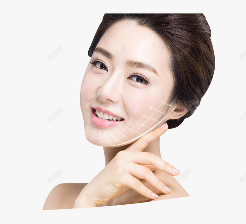 女模特侧颜png免抠素材_新图网 https://ixintu.com 模特 侧颜
