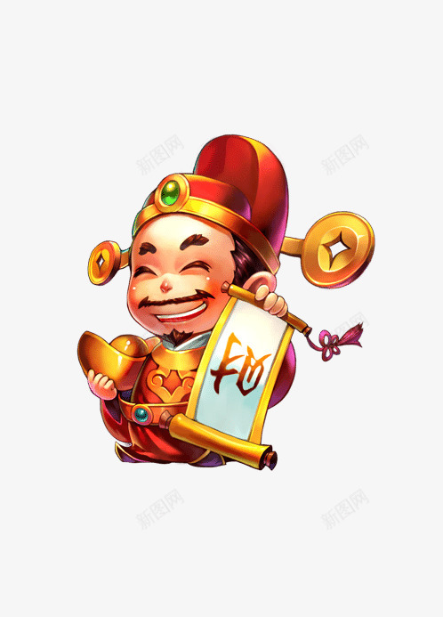 财神爷中国风新年免扣png免抠素材_新图网 https://ixintu.com 财神爷 中国 国风 新年 免扣