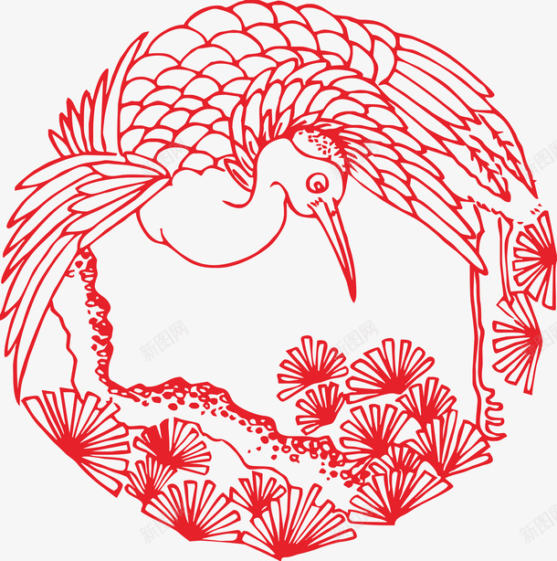 传统剪纸元素12png免抠素材_新图网 https://ixintu.com 剪纸 艺术 喜庆 元素